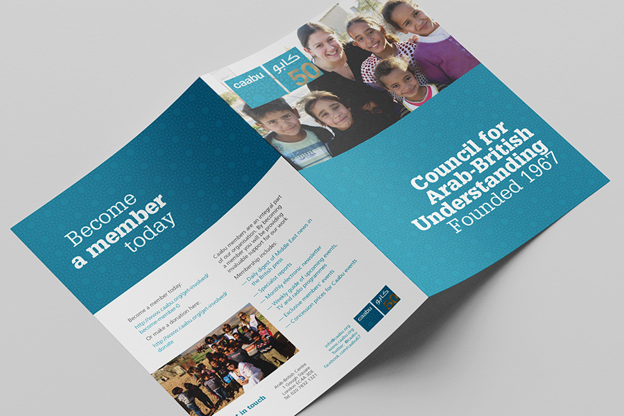 Caabu leaflet with recruitment drive for new members