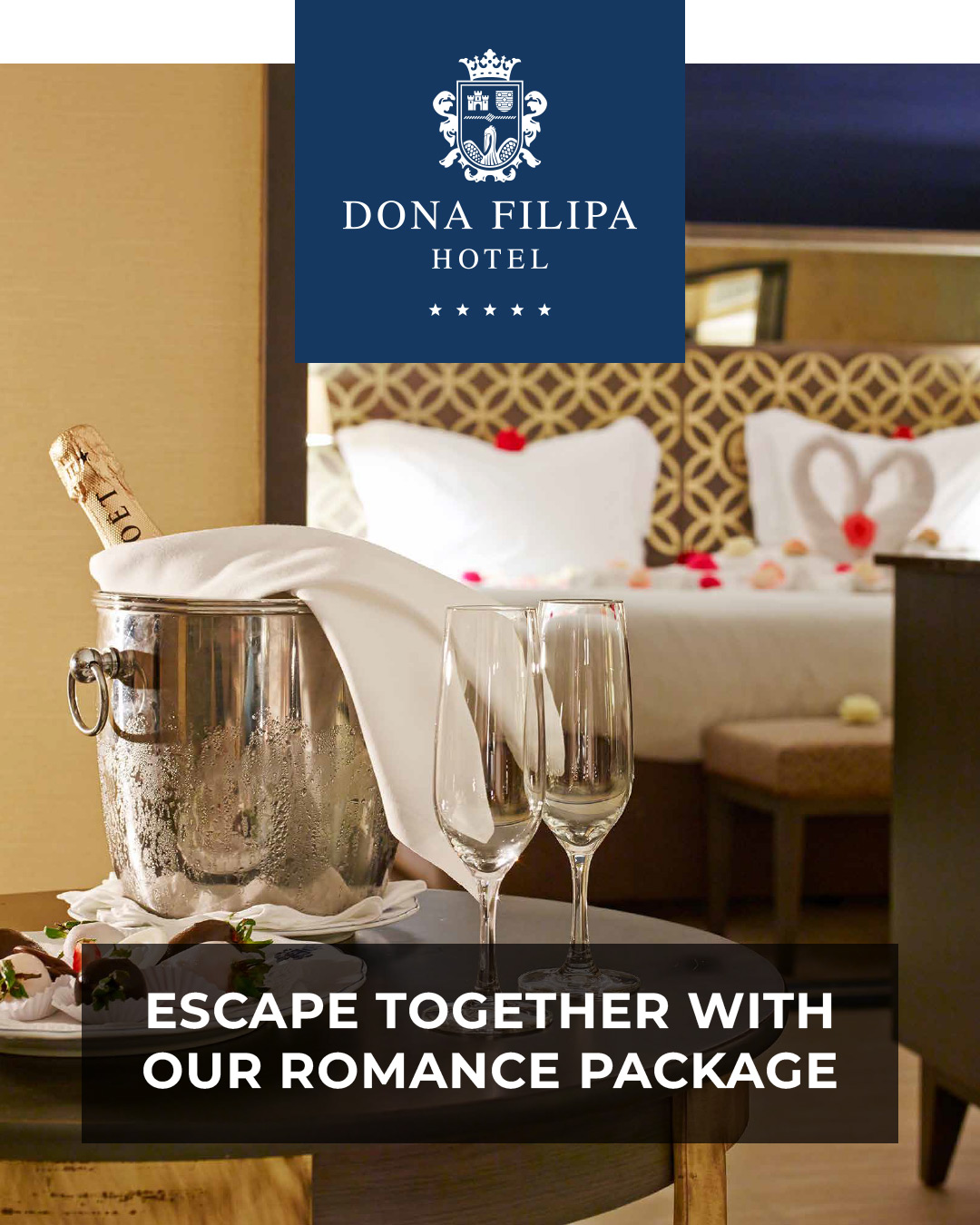 Dona Filipa Hotel romance package digital asset for social media