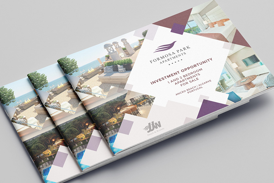 Formosa Park Apartments brochure cover stack compilation