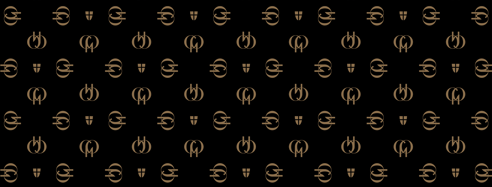 Grand Palais monogram presented in a repeating pattern