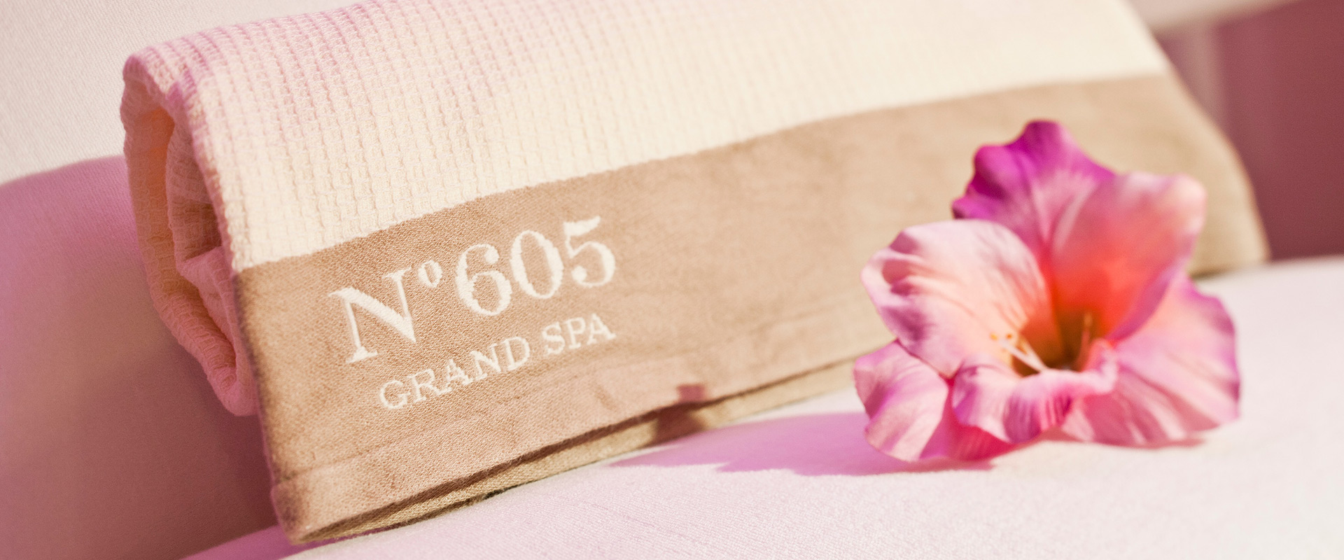 No605 Grand Spa branded towel