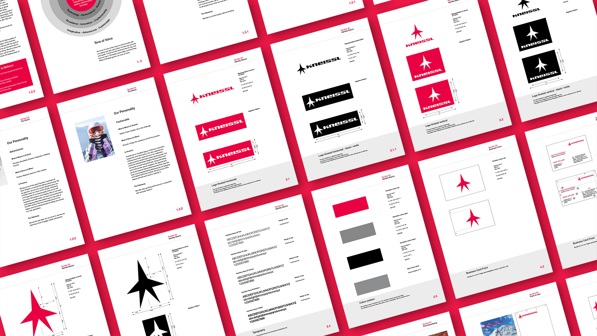 Kneissl brand guidelines compilation image