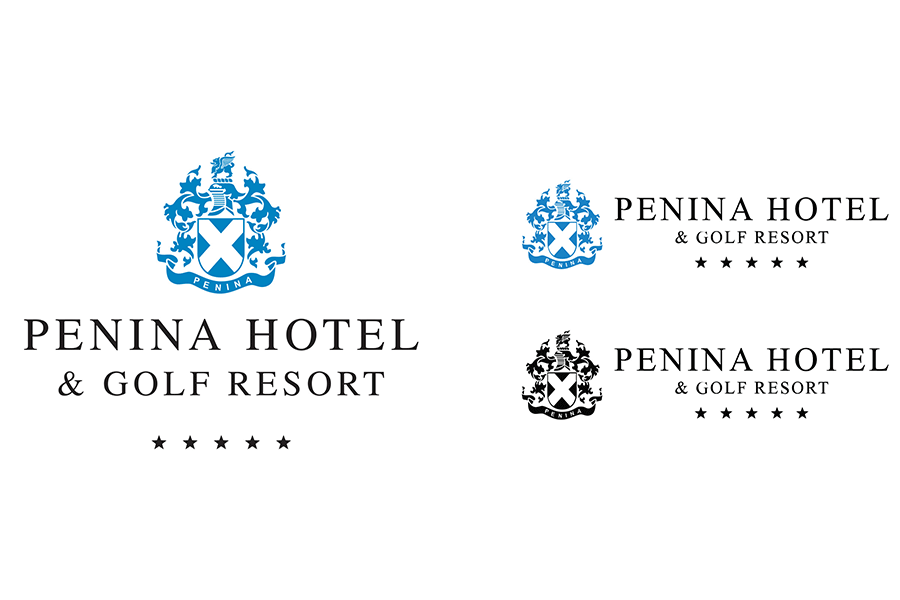 Penina Hotel company logo in various primary formats