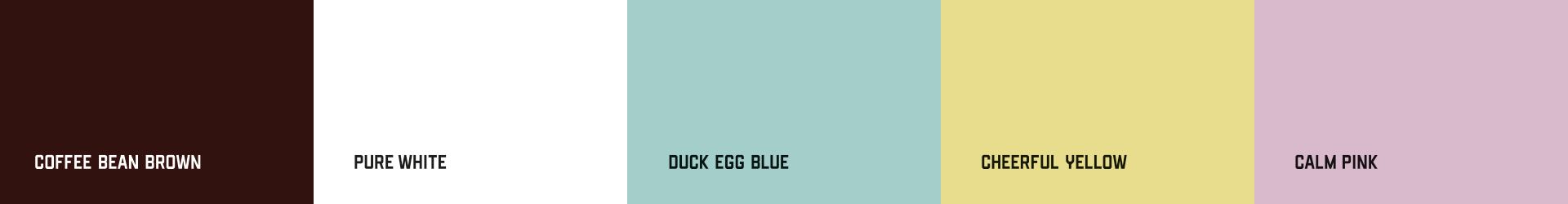 Portobello Coffee House brand colours