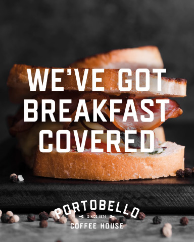 Portobello Coffee House digital campaign marketing for social med - breakfast