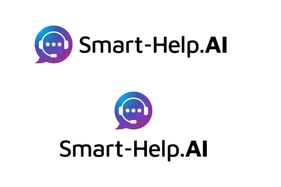Finalisation of logo for Smart-Help.AI including two variants