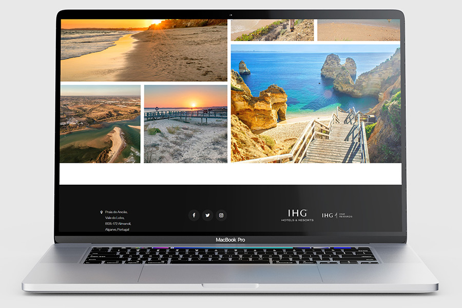 voco Formosa Park website photo gallery mockup